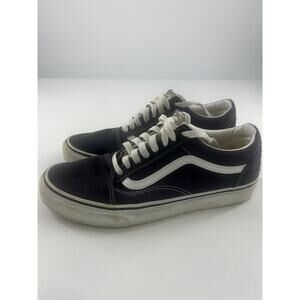 Vans Off the Wall Shoes Mens Size 8.5 Womens 10 Navy Blue White Lace Up Skater